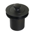 Kingston Brass 112 Lift and Turn Tub Drain with 2 Body Thread, Matte Black DLT20MB